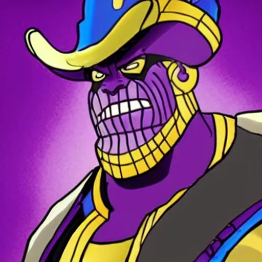 Prompt: thanos witha pirate hat