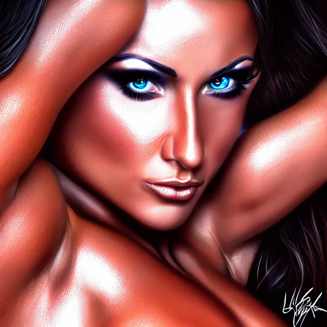 Image similar to ifbb bikini model, chrome, highly detailed, 4 k, hdr, smooth, sharp focus, high resolution, award - winning photo, artgerm, photorealistic