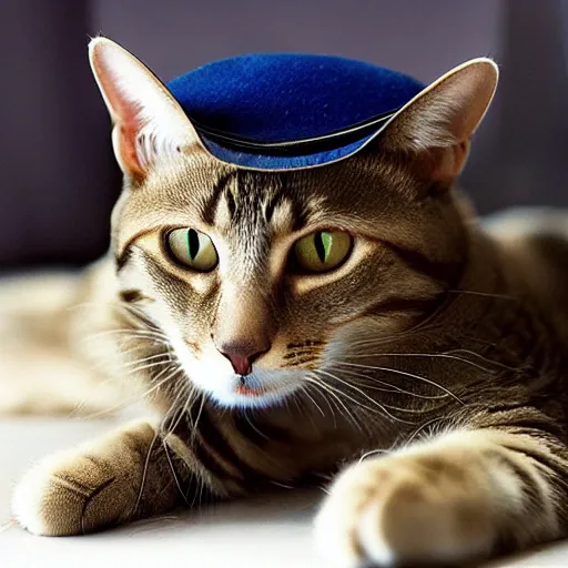 Image similar to cat with a hat