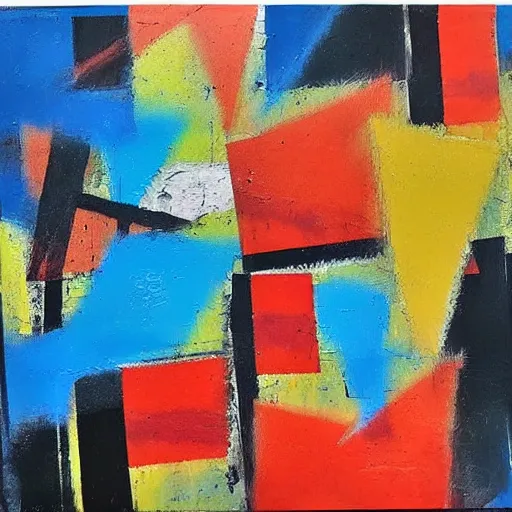 Image similar to abstract expressionist minimalist painting, interesting relationship within the composition, gestural, sketchbook style, paint on canvas, power washed texture, masterpiece, by secundino hernandez