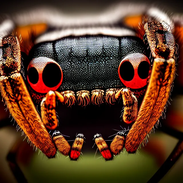 Image similar to person with scary spider face, highly detailed, 8 k, hdr, smooth, sharp focus, high resolution, award - winning photo