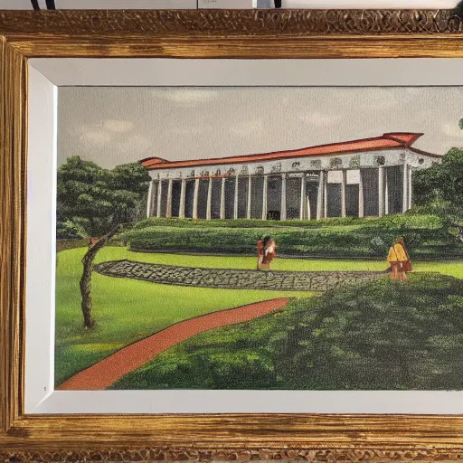 Prompt: a painting of fort santiago, 8 k, high definition, highly detailed, photo - realistic