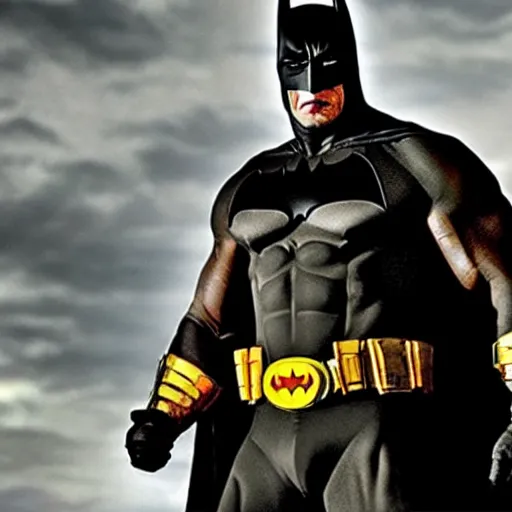 Image similar to dwayne johnson as batman