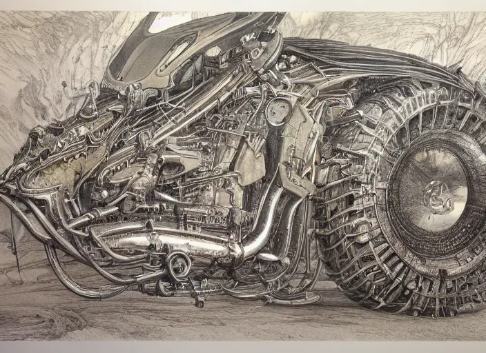 Prompt: hyper detailed industraial & utility by alan lee - h 8 9 6