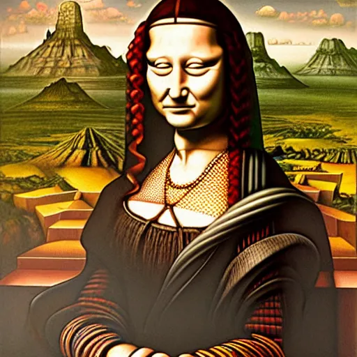 Image similar to monalisa by jacek yerka, alex gray, zdzisław beksiński, dariusz zawadzki, jeffrey smith and h.r. giger, oil on canvas, 8k highly professionally detailed, trending on artstation