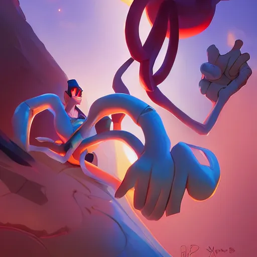 Image similar to hero world earthworm jim, behance hd by jesper ejsing, by rhads, makoto shinkai and lois van baarle, ilya kuvshinov, rossdraws global illumination