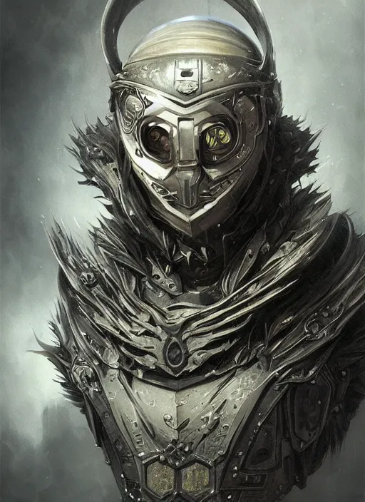 Prompt: cyber raccoon mf doom reptile eyes, black metal fur, intricate, elegant, highly detailed, centered, digital painting, artstation, concept art, smooth, sharp focus, illustration, artgerm, tomasz alen kopera, peter mohrbacher, donato giancola, joseph christian leyendecker, wlop, frank frazetta