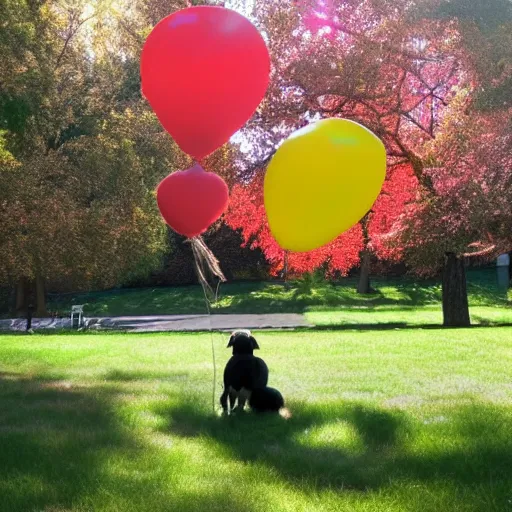 Image similar to balloon dog in a park, sunny day