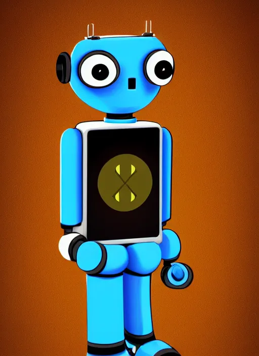 Image similar to mascot robot - cellphone with arms and legs by artgem