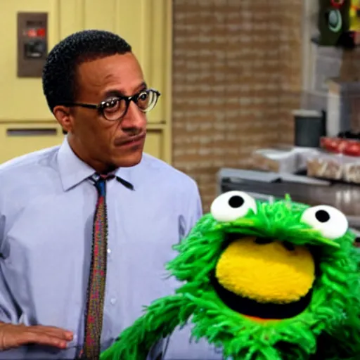 Image similar to Gustavo Fring from breaking bad in sesame street