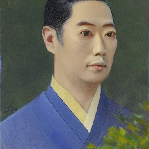 Image similar to a charles knight painting of japanese kappa