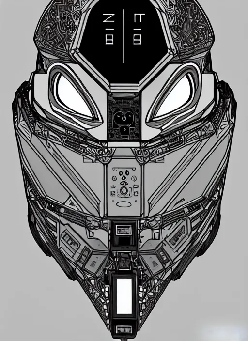 Image similar to symmetry!! portrait of a robot astronaut, moon, horizon zero dawn machine, intricate, elegant, highly detailed, digital painting, artstation, concept art, smooth, sharp focus, lineart, illustration, penned with black ink, 8 k