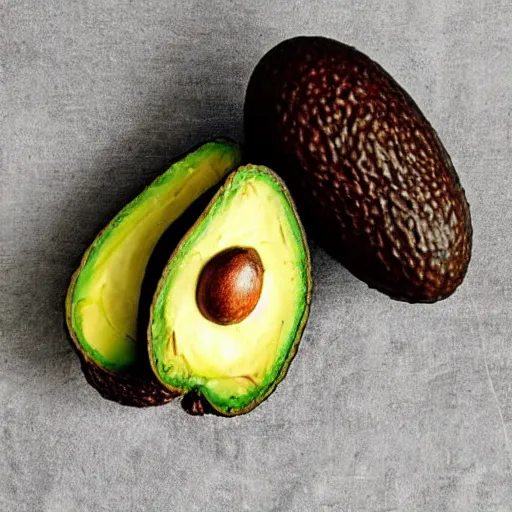 Prompt: an avocado inside an avocado