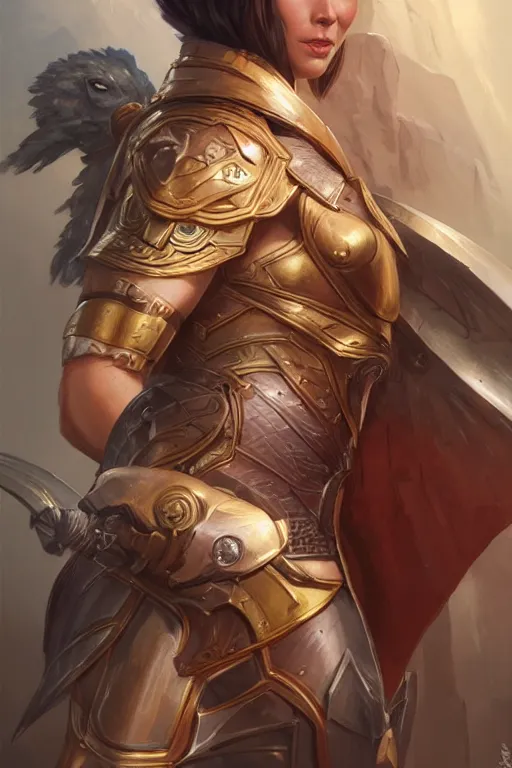 Image similar to amazon valkyrie athena, d & d, fantasy, portrait, highly detailed, headshot, digital painting, trending on artstation, concept art, sharp focus, illustration, art by artgerm and greg rutkowski and magali villeneuve