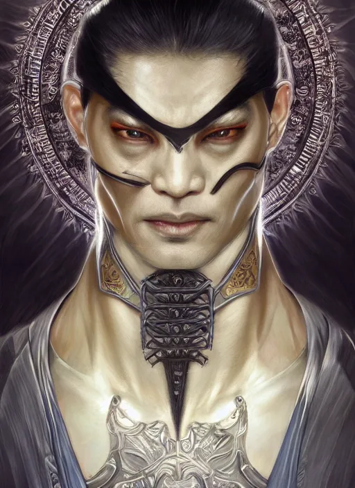 Shang Tsung artwork is available to view for free without searching the  krypt. He has the black makeup around his eyes like in MK3 in this one :  r/MortalKombat