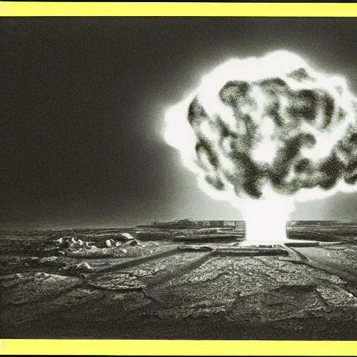 Prompt: photograph of nuclear blast, photorealism