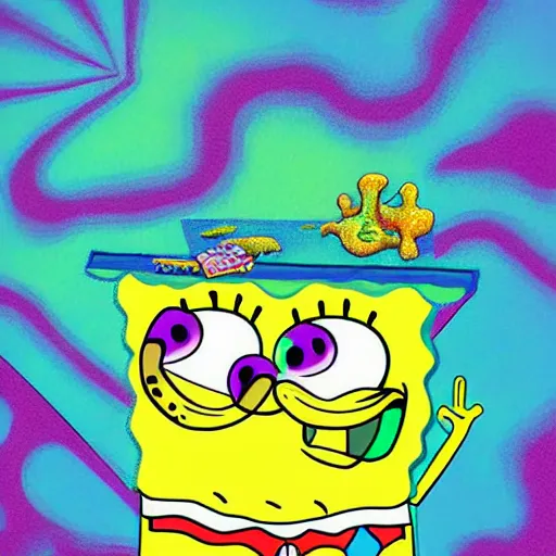 spongebob and patrick high on weed