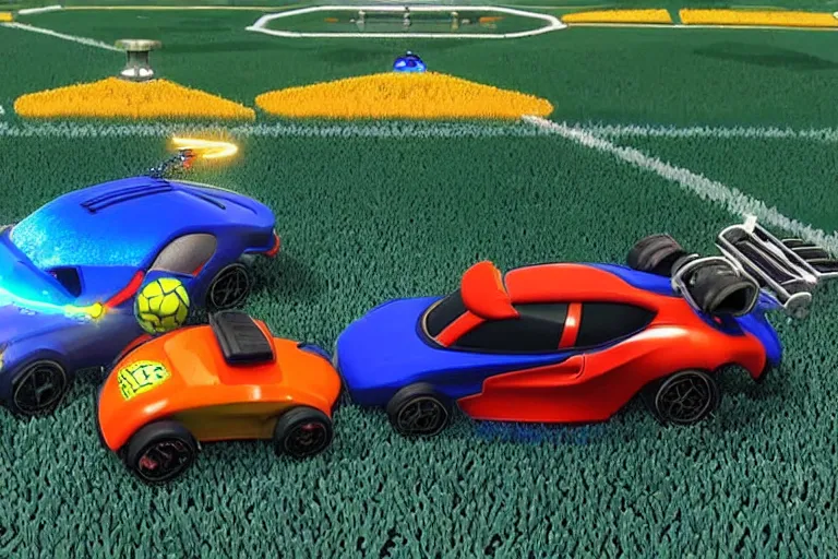 Image similar to rocket league in real life