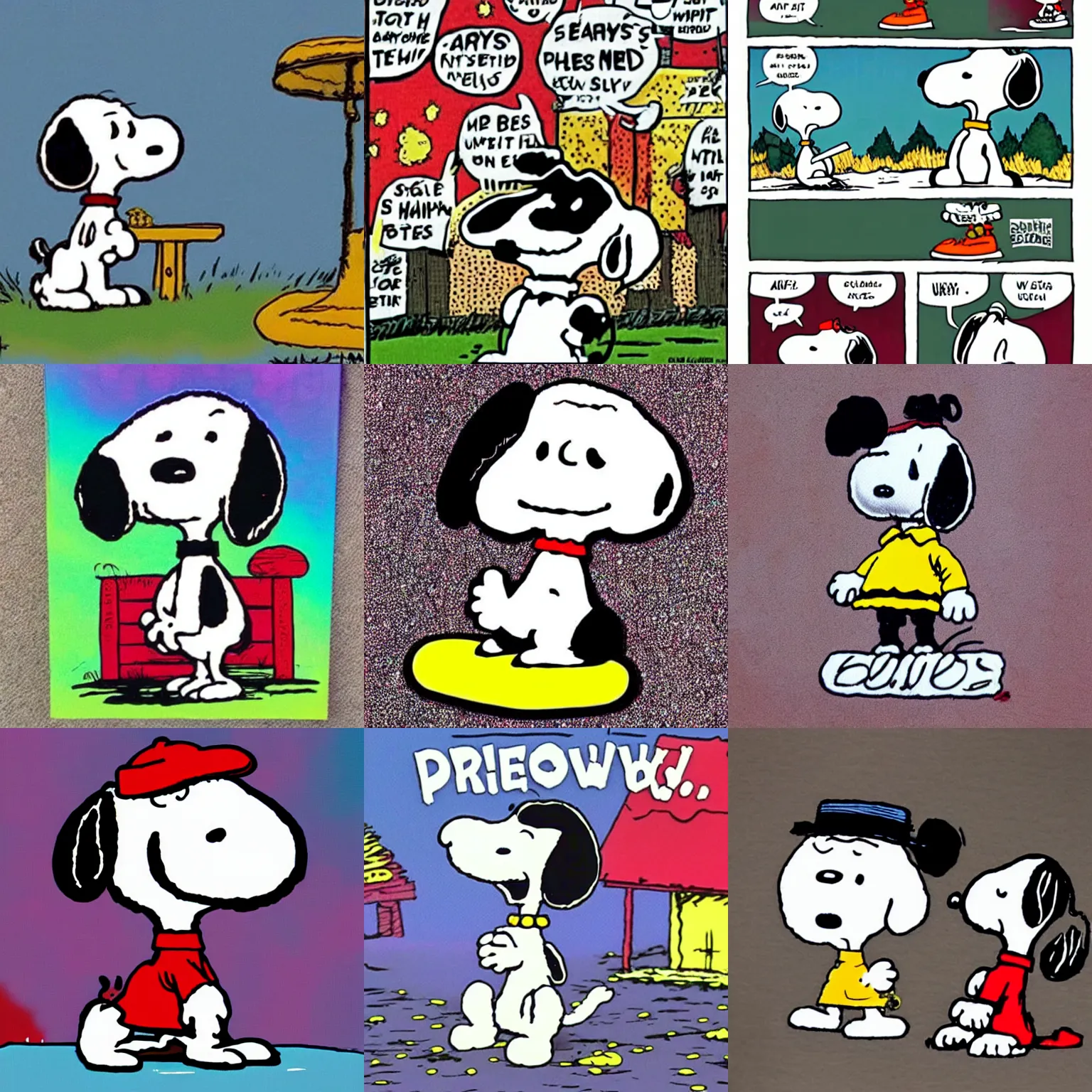 Prompt: Snoopy got that drip