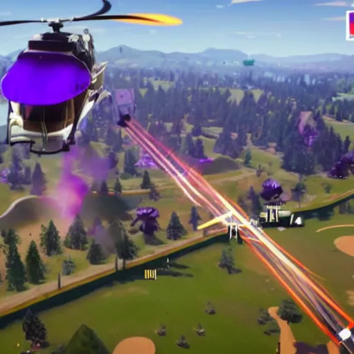 Image similar to kobe bryant helicopter crash in fortnite