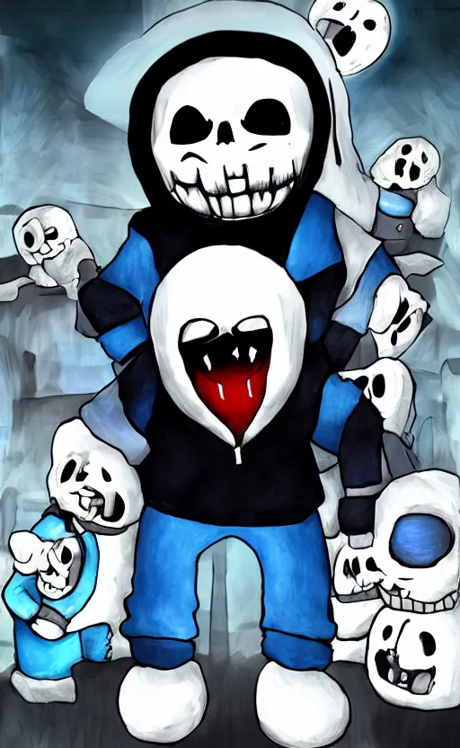 Image similar to sans from Undertale