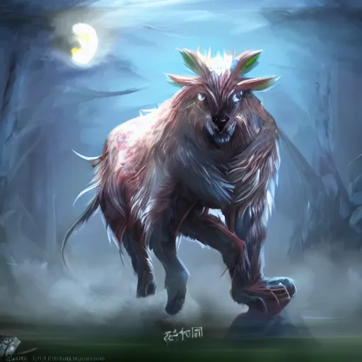 Image similar to fantasy animal concept art trending on pixiv