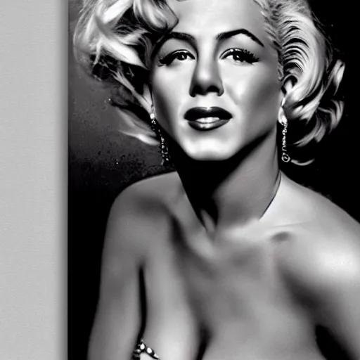 Image similar to Jennifer Aniston as Marilyn Monroe iconic picture, 8k, realistic