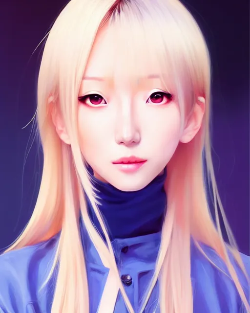 Prompt: Soo Joo Park as Anime girl cute-fine-face, blonde hair, full body! pretty face, realistic shaded Perfect face, fine details. Anime. realistic shaded lighting by Ilya Kuvshinov Giuseppe Dangelico Pino and Michael Garmash and Rob Rey