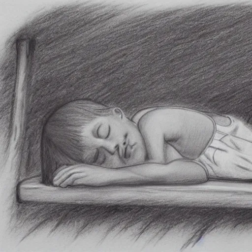 Image similar to pencil sketch of kid rock sleeping on a bench,