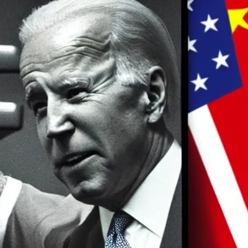 Prompt: Joe Biden's selfie taken directly after launching nukes at China, trending on twitter, trending on Instagram, viral photo