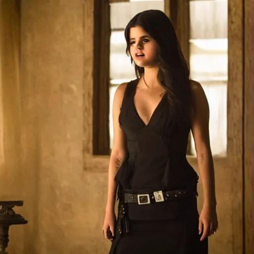 Image similar to still of selena gomez in westworld tv series