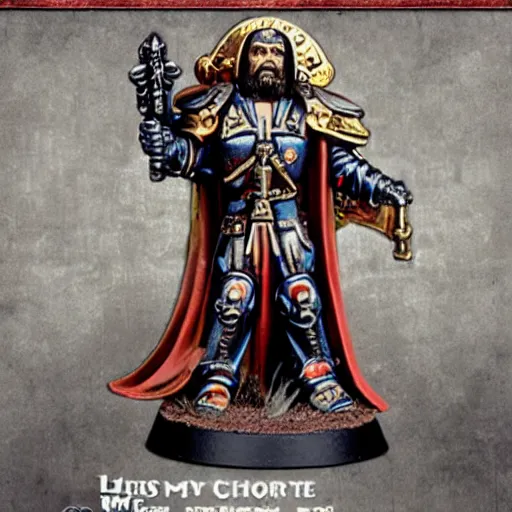 Prompt: Jesus Christ is the emperor, Warhammer 40k