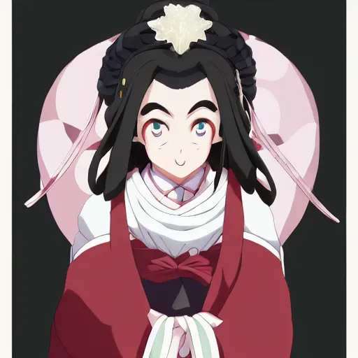 Image similar to beautiful full body image of nezuko kamado from demon slayer / kimetsu no yaiba, high details, high resolution, | | very very anime!!!, fine - face, audrey plaza, realistic shaded perfect face, fine details. anime. realistic shaded lighting poster by magali villeneuve