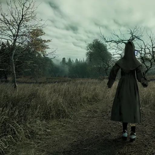 Image similar to a still from the movie the witch ( 2 0 1 5 ), 2 0 0 2 jet set radio future graphics visual aesthetic