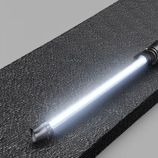 Image similar to photorealistic lightsaber, 8 k hd, good lighting