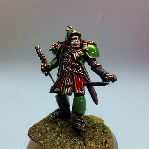 Prompt: warhammer mini of Anthony Fauci. Detailed figures.