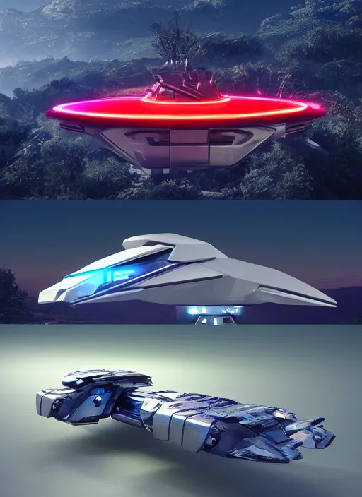 Image similar to a futuristic crystal - solarpunk tesla cyber truck vehicle hover craft in the future of 2 0 8 9 futuristic version, cyberpunk look. digital art. trending on artstation. cyberpunk look hovering by mount fuji early in the morning with a few blossom trees around, high quality photo