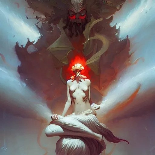 Image similar to god by peter mohrbacher