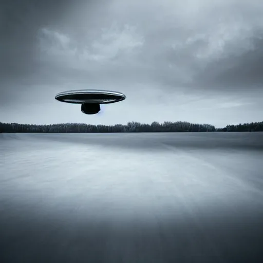 Image similar to huge mysterious ufo ignoring the laws of physics over a natural scene. detailed otherwordly material. entries in the 2 0 2 0 sony world photography awards.