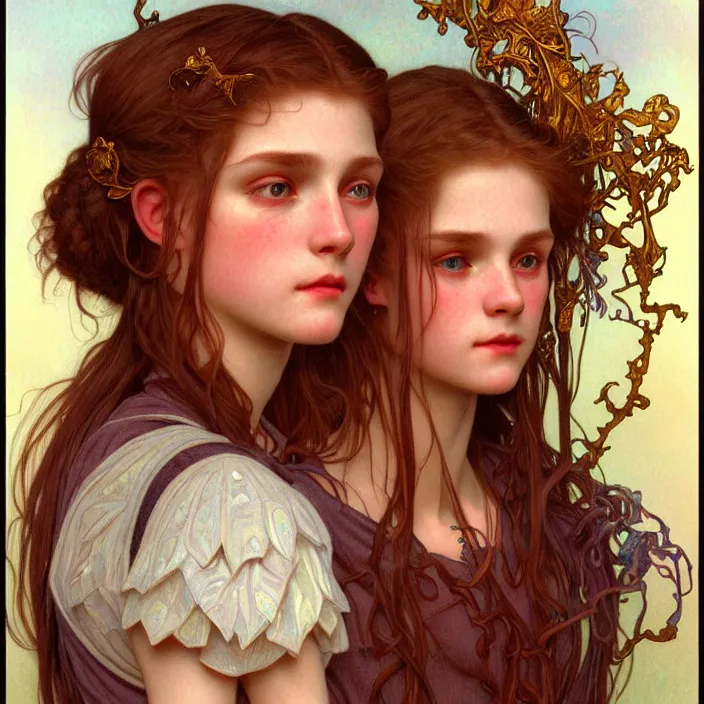 Prompt: 1990s school photo, diffuse lighting, fantasy, intricate, elegant, highly detailed, lifelike, photorealistic, digital painting, artstation, illustration, concept art, smooth, sharp focus, art by John Collier and Albert Aublet and Krenz Cushart and Artem Demura and Alphonse Mucha