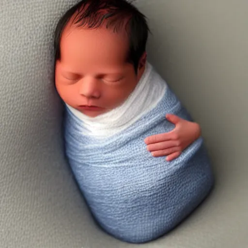 Prompt: cute newborn chick dressed as an inmate