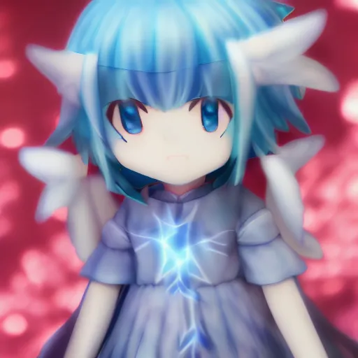 Prompt: Cirno fumo, 4k photo,