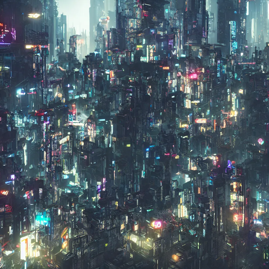 Image similar to cyberpunk city, octane render, volumetric light, realistic, hdr, cinematic