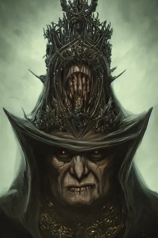 Prompt: centered portrait of the Shadow King wearing a crown formed out of shadows, cape, skull mask, character concept, high fantasy, gothic, dark atmosphere, malice, medium shot, symmetrical face, golden ratio, cinematic lighting, hyperdetailed, high resolution, insanely detailed and intricate, artstation, Marc Simonetti, Greg Rutkowski, H R Giger, octane render, 8k