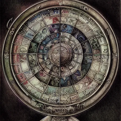 Image similar to detailed and sharp cancer zodiac artwork, mystic style, detailed, 8 k, detailed, symmetrical, by brian froud