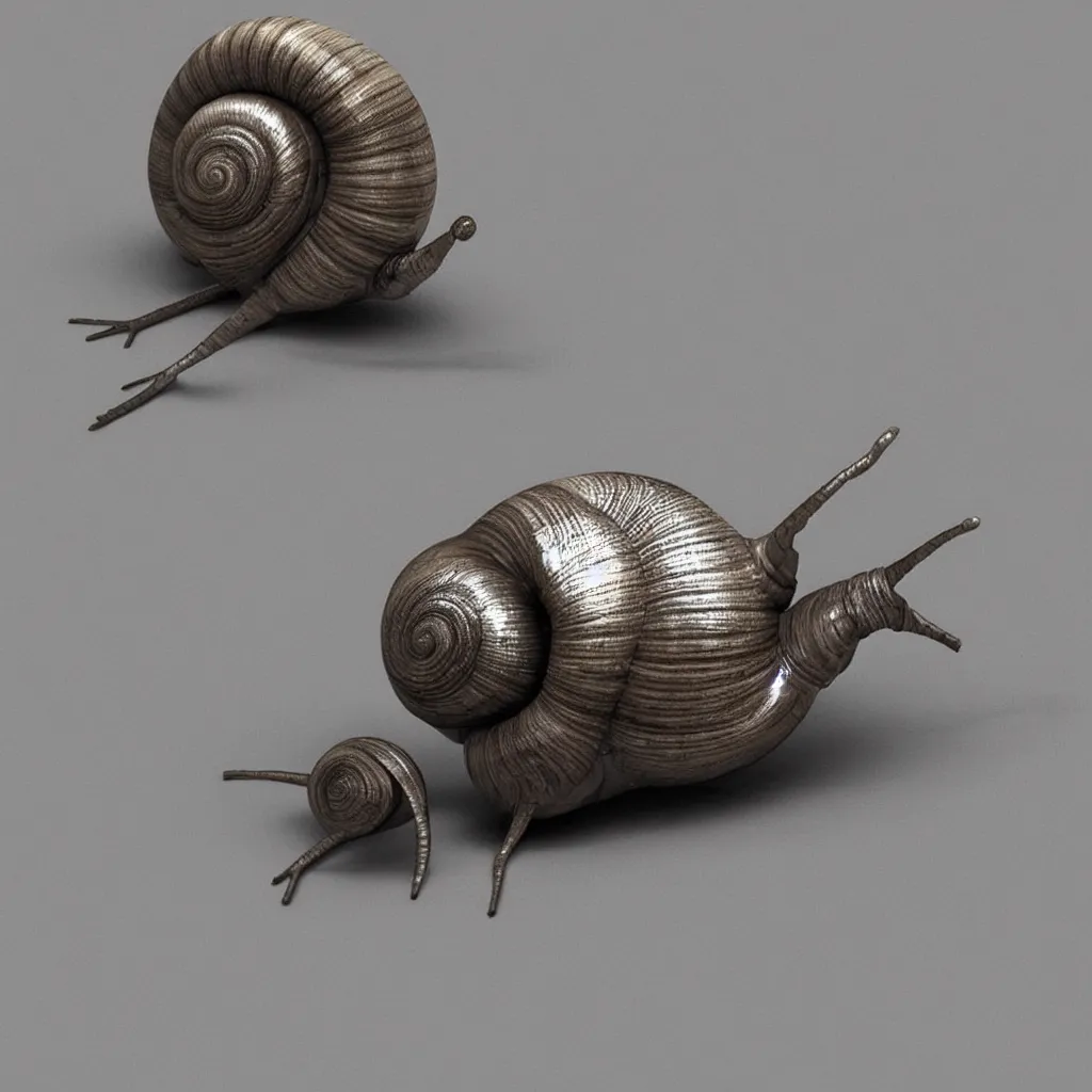 Prompt: artificial intelligence snail