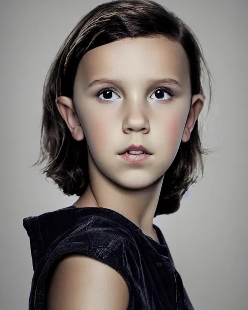 Image similar to Stunning portrait photo of Millie Bobby Brown