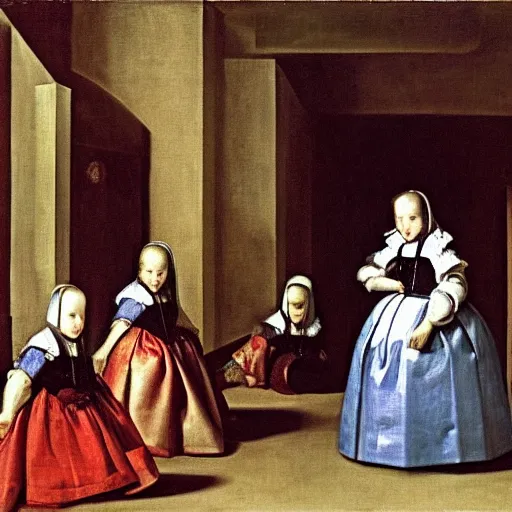 Prompt: las meninas by diego velazquez