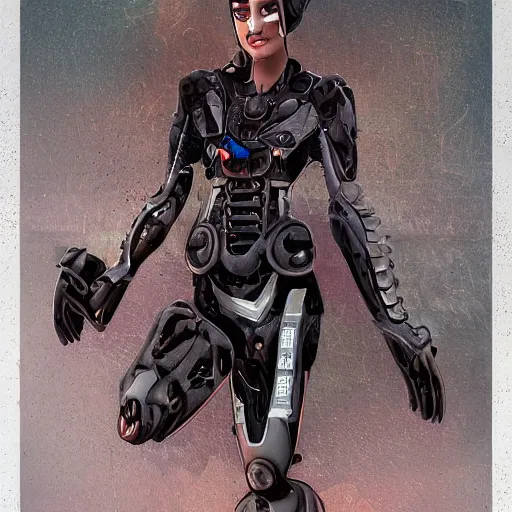 Image similar to young lady cyborg, bioorganic concept