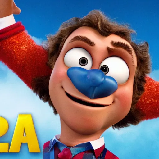 Image similar to Will Ferrel as seen in Pixar’s Up (2009)